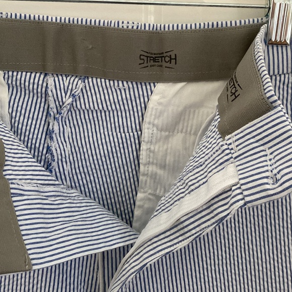 Britches by Samtex Seersucker Shorts Flex Stretch Waistband. Size 38 - Picture 3 of 8